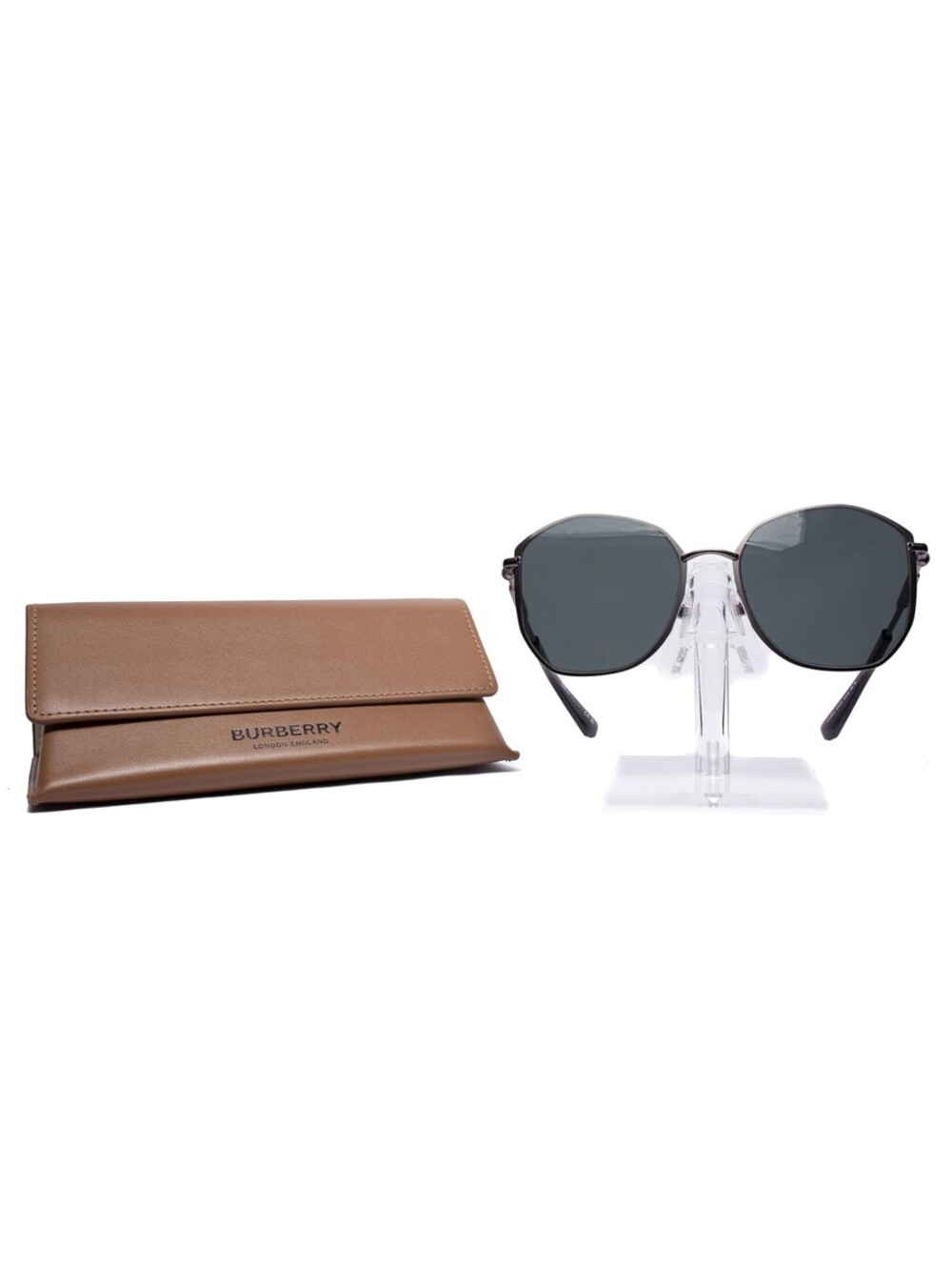 Burberry Unisex Black Thin Frame Black